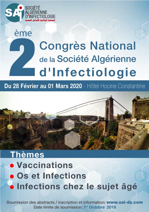 2ème Congrès National de la Société Algérienne d'Infectiologie